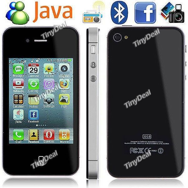 4" Resistance Screen 2 SIM AT&T T-Mobile Vodafone Cell Phone