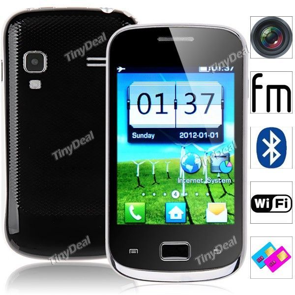 3.2" 2-SIM Unlocked Bar Mobile Cell Phone+ WiFi+ FM+ Camera+