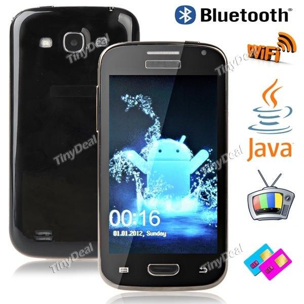 4" Resistance Screen 2 SIM AT&T T-Mobile Vodafone Cell Phone